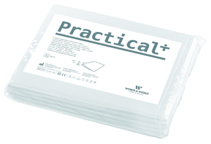 Prześcieradła medyczne bibułowo-foliowe PRACTICAL+ 77x210cm, niebieskie, 10 szt.