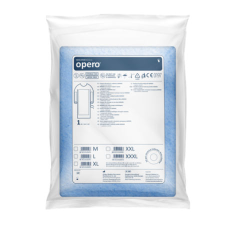 OPERO fartuch chirurgiczny z wł. SMMMS jałowy M 1szt