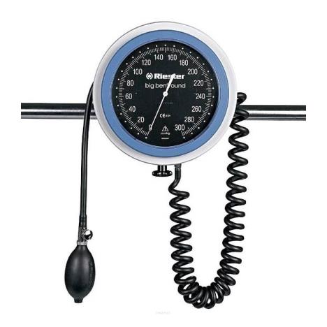 Anestezjologiczny ciśnieniomierz zegarowy Riester Big Ben z okrągłą tarczą