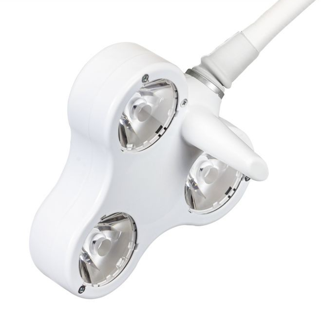 Lampa bezcieniowa LED FLH-3 bad.-zabieg., mobilna z gęsią szyją