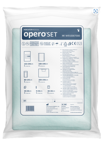 Uniwersalny wzmocniony zestaw chirurgiczny OPERO SET2