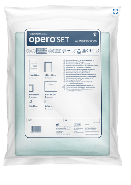 Zestaw uniwersalny 1 z serwetą z wycięciem ”U” 