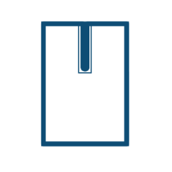 Serweta włókninowa 180 x 260 cm z przylepnym wycięciem 