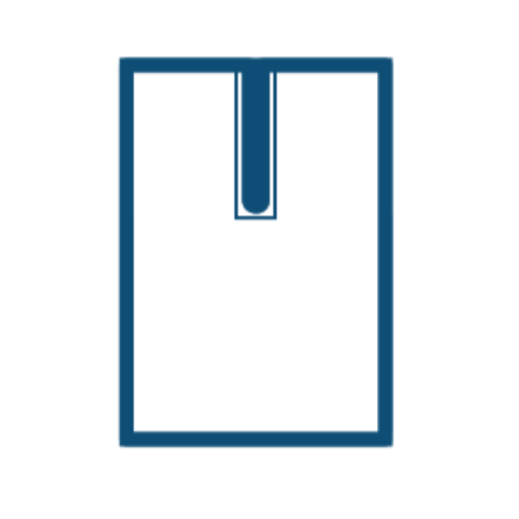 Serweta włókninowa 180 x 260 cm z przylepnym wycięciem 