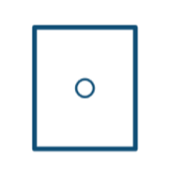 Serweta włókninowa 50 x 60 cm z otworem ø5 cm, jałowa, 1 szt.