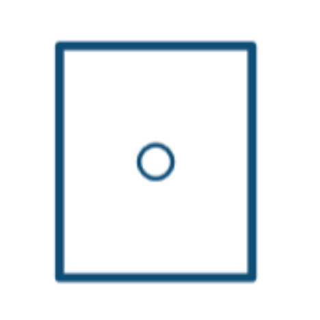 Serweta włókninowa 50 x 60 cm z otworem ø5 cm, jałowa, 1 szt.