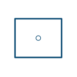 Serweta włókninowa 75 x 90 cm z otworem ø7 cm, jałowa, 1 szt.