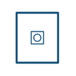 Serweta włókninowa 50 x 60 cm z otworem przylepnym ø7 cm, jałowa, 1 szt.