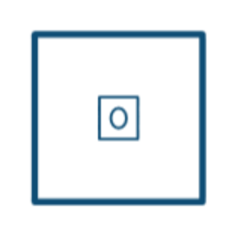 Serweta włókninowa 75 x 75 cm z otworem przylepnym 6x8 cm, jałowa, 1 szt.