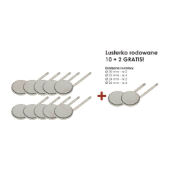 Lusterko stomatologiczne rodowane nr 5 (10 szt. + 2 gratis) 