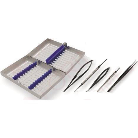 Zestaw do mikrochirurgii w kasecie - zestaw 5 szt.