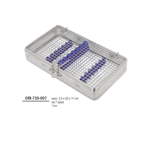 Kaseta do sterylizacji narzędzi -7 szt., wym. 3,5x20x11 cm