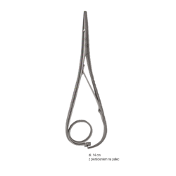 Igłotrzymacz MATHIEU z pierścieniem na palec 14 cm