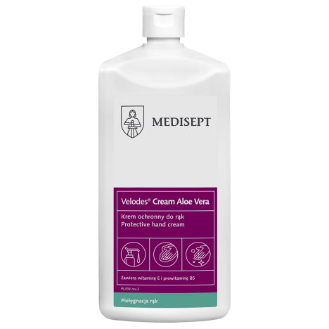 Velodes Cream Aloe Vera Krem nawilżający do rąk z aloesem  500ML