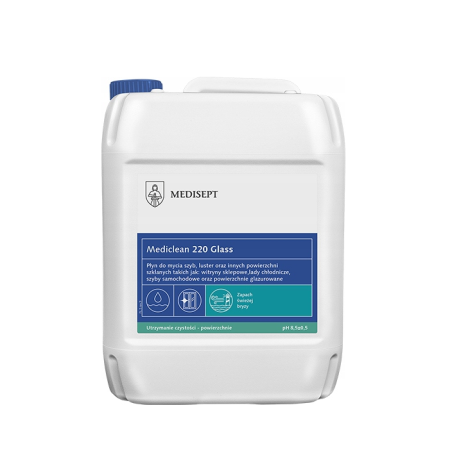 Mediclean 220 Glass - do mycia szyb, luster, 5L.