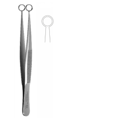 Pinceta do pobierania wycinka, dł. 100 mm, okrągłe zakończenie śr. 9 mm