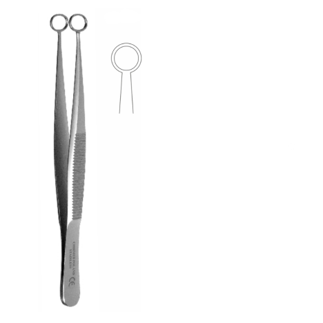 Pinceta do pobierania wycinka, dł. 100 mm, okrągłe zakończenie śr. 9 mm