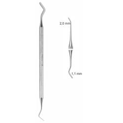 Narzedzie do wypełnień „gruszka-hohej”, dwustronne, 2,0 mm x 1,1 mm