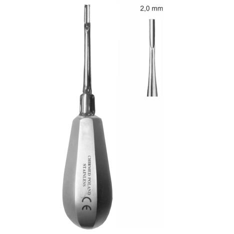 Dźwignia stomatologiczna zaokrąglona, do korzeni górnych fig. 1