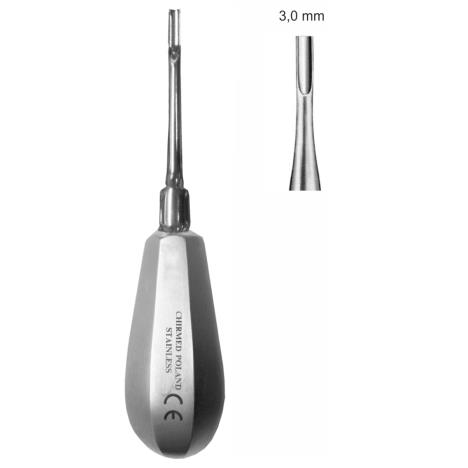 Dźwignia stomatologiczna zaokrąglona, do korzeni górnych fig. 2