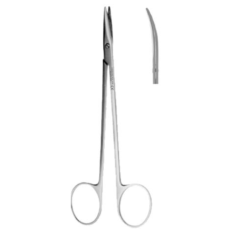 Nożyczki typu METZENBAUM, końce tępe, dł. 145 mm, odgięte