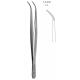 Pinceta stomatologiczna typu PERRY, anatomiczna, dł. 130 mm, czubek 1 mm