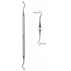 Upychadło stomatologiczne/Aplikator do ozdób dwustronny kulka