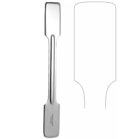 Łopatka apteczna dwustronna, dł. 260 mm