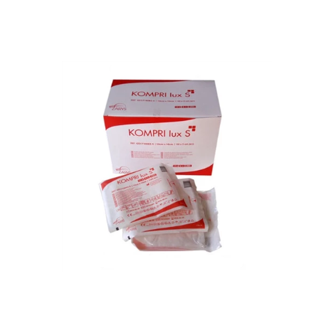 Kompresy z gazy jałowe 5 x 5 cm KOMPRI lux 17N 8W (pak. 1 szt.) box 50 szt.