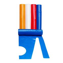 Fartuch foliowy grubość 40 um - kolor biały, rozm. M, op. 25 szt