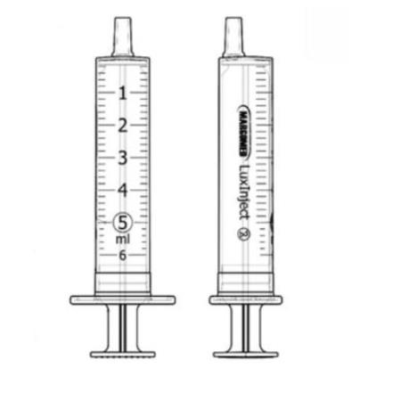MARGOMED Strzykawka 5ml - dwuczęściowa, op. 100 szt