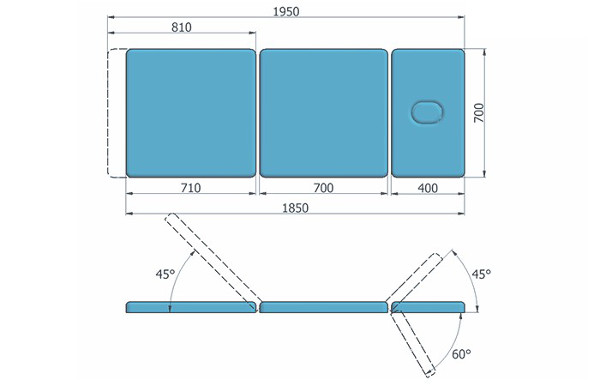 Kozetka metalowa NORMA II