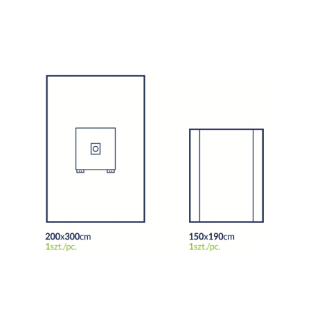 Zestaw serwet do operacji kończyny nr 5 200 x 300 cm z otw. 3,5 cm