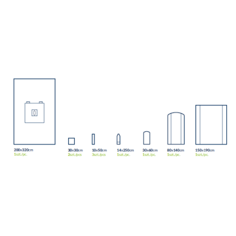 Zestaw serwet do artroskopii nr 3
