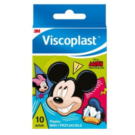 Viscoplast Plastry dla dzieci Miki i przyjaciele, 10 szt.