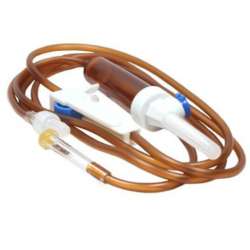 Przyrząd do przetaczania płynów infuzyjnych bursztynowy 