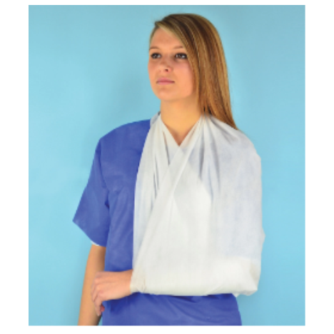 Chusta trójkątna włókninowa, niejałowa - 96cm x 96 cm x 136 cm elastoSling