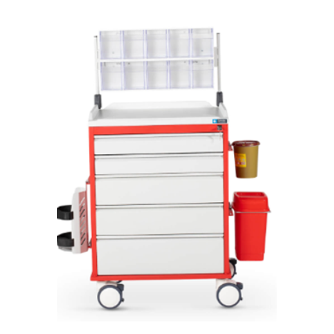 Wózek anestezjologiczny szpitalny EMC 02 (5 szufladowy)