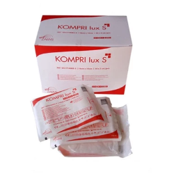 Kompresy z gazy jałowe 10x10 cm KOMPRI lux 17N 8W, 1 blister (3 szt.) 