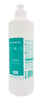 Żel do USG Profi Line/Konix przezroczysty, 500 ml 