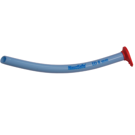 Rurka nosowo-gardłowa niebieska z zabezpieczeniem 9 mm, znacznik żółty, 1 szt.