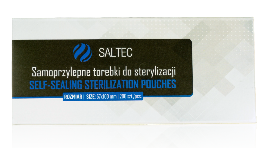 Torebki do sterylizacji, samoprzylepne 57 x 100 mm (200 szt.)