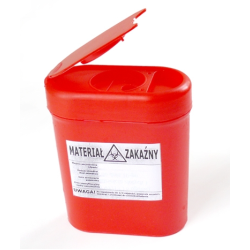 Pojemnik na ostre odpady medyczne płaski 0,7l