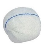 Tupfery jałowe z nitką RTG, kula, 15 cm x 15 cm, 10 szt.