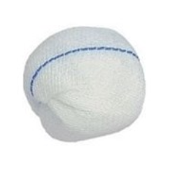 Tupfery jałowe z nitką RTG, kula, 15 cm x 15 cm, 10 szt.