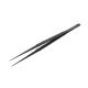 PĘSETA MIKROCHIRURGICZNA - Czarna ceramika, prosta, dł. 18 cm
