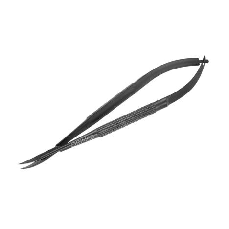  NOŻYCZKI MIKROCHIRURGICZNE WESTCOTT TC - Czarna ceramika, wygięte, dł. 14.5 cm
