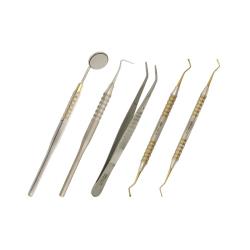  ZESTAW DIAGNOSTYCZNY TiN - PAKIET PROMOCYJNY - 5 narzędzi, uchwyt 