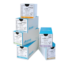 Nylon  2/0, dł.75cm, igła CE-24, 3/8 koła odwrotnie tnąca (op.=12sztuk)