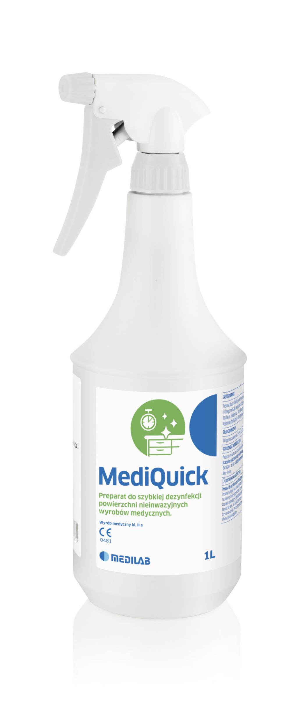 MediQuick alkoholowy preparat do dezynfekcji małych powierzchni, 5L